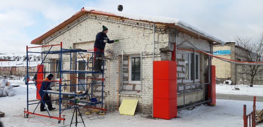 Изготовление подсистемы фасада из металлокассет Санкт-Петербург